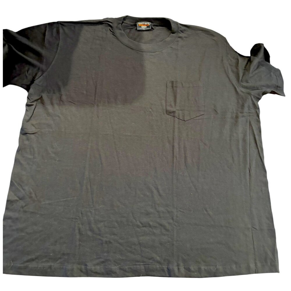 Smith's Workwear performance pocket t shirt black crew neck sz 4XL NWOT